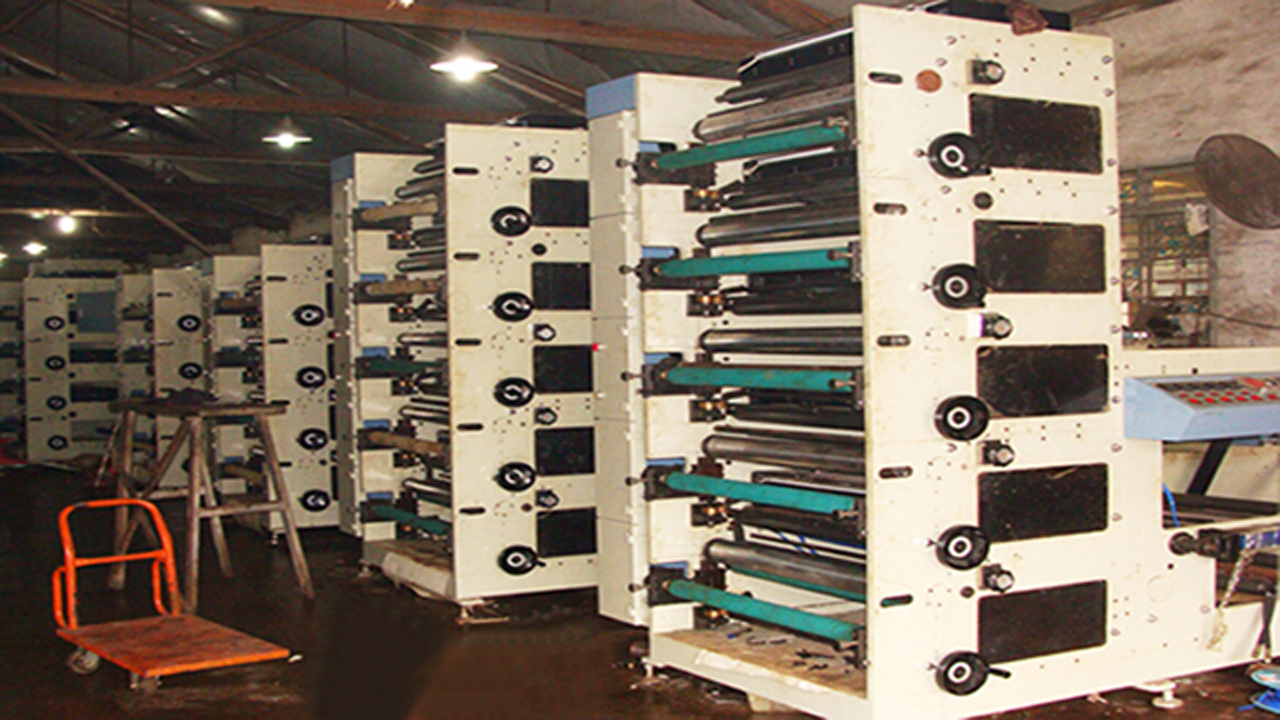 Six color flexographic printing machinery automatic PTP foil plates Flexo printer máquina de impresi