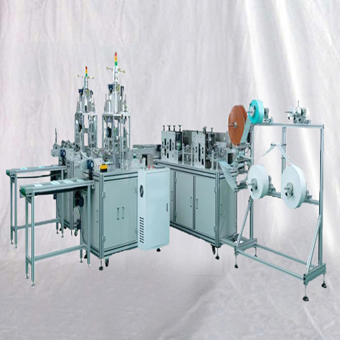 fully automatic face mask blank making machine making machine link with non-woven ultrasonic sealing